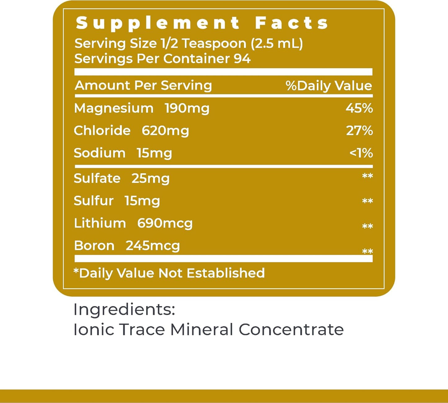 Premier Research Labs Premier pH Minerals Liquid Concentrate 8 Oz - Supports Whole Body Mineral Health from Great Salt Lake