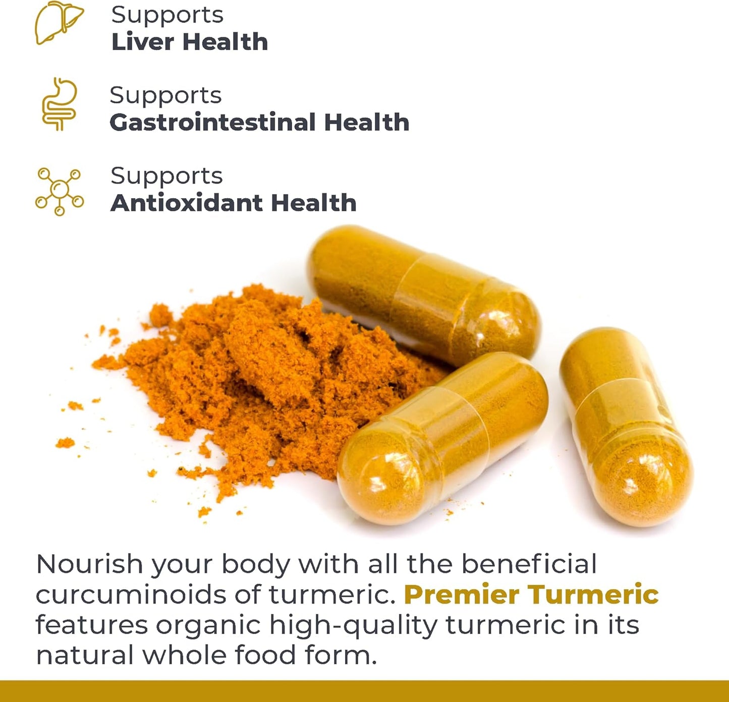 Premier Research Labs Turmeric Capsules - Vegan Liver Support Supplement
