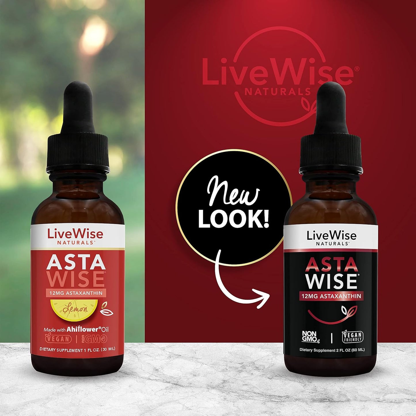 Premium 12mg Astaxanthin Supplement by Live Wise Naturals - Supports Eye Health, Joint Function, and Skin Health - Powerful Antioxidant Formula