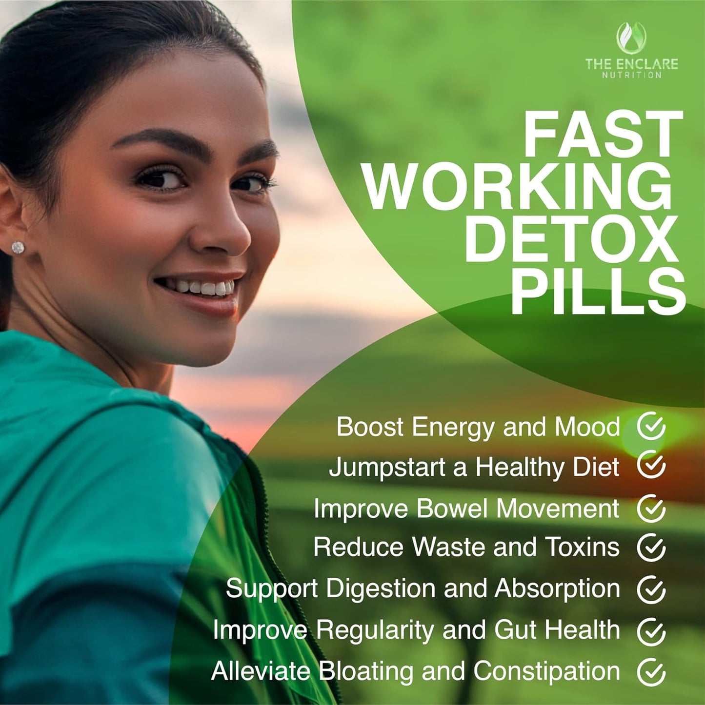 Premium 15 Day Fast-Acting Colon Cleanser Detox with Probiotic, Fiber, and Natural Laxatives - Boosts Energy and Gut Health