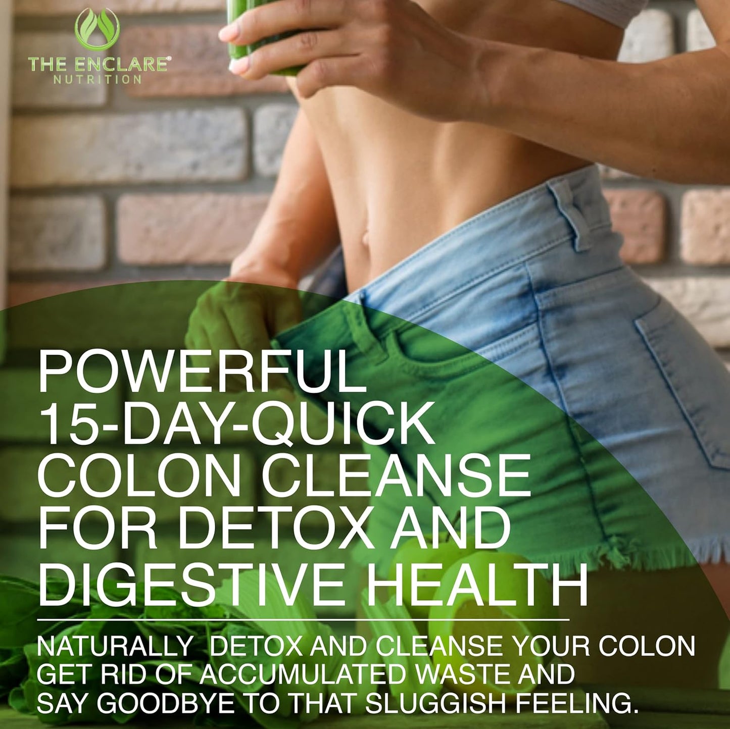 Premium 15 Day Fast-Acting Colon Cleanser Detox with Probiotic, Fiber, and Natural Laxatives - Boosts Energy and Gut Health