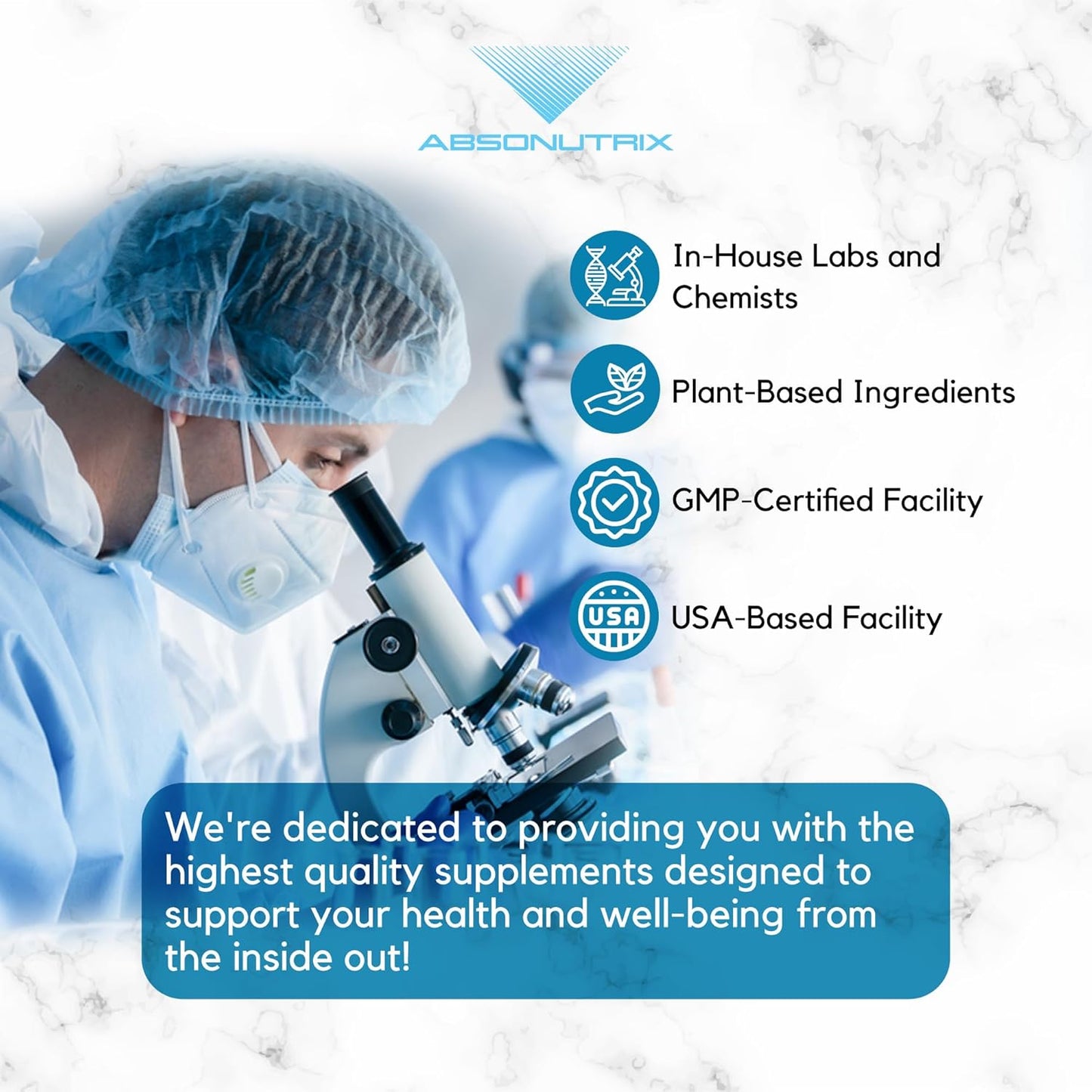 Premium Absonutrix Pregnenolone with L-Theanine Liquid - 390mg, 4 Oz, 302 Servings - USA Made, Fast Absorption, High-Quality Ingredients, Non-GMO, GMP Certified