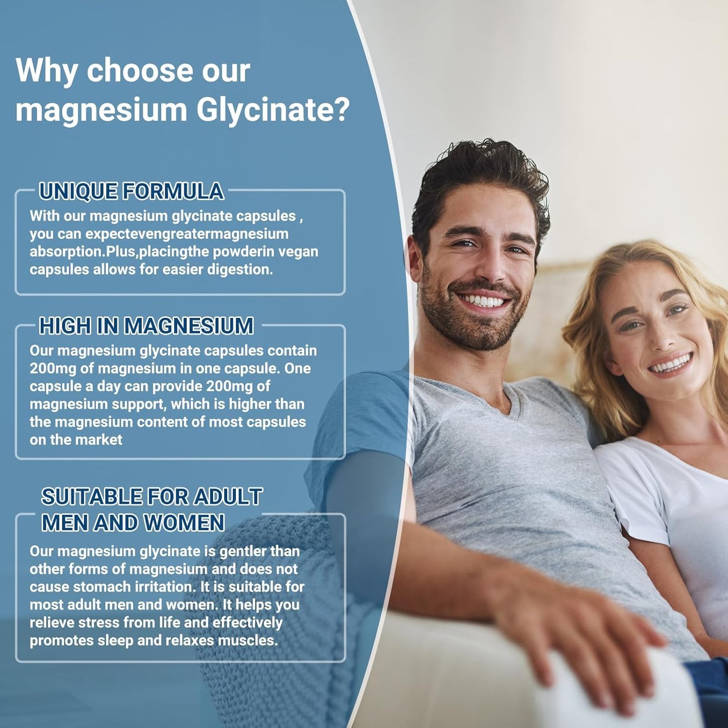 Premium Airboy Magnesium Glycinate 200mg Capsules for Sleep & Relaxation - 120 Vegan Caps, High Absorption, Non-GMO & Gluten-Free