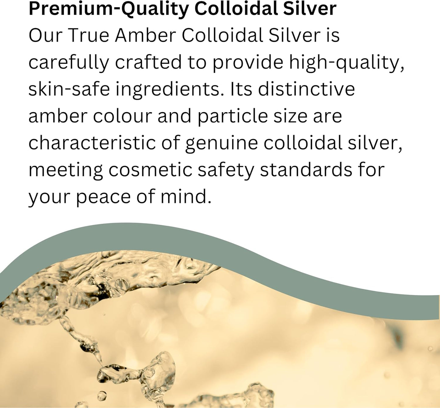 Premium Amber 80% True Colloidal Silver in 300ml Bottle from Nature's Greatest Secret