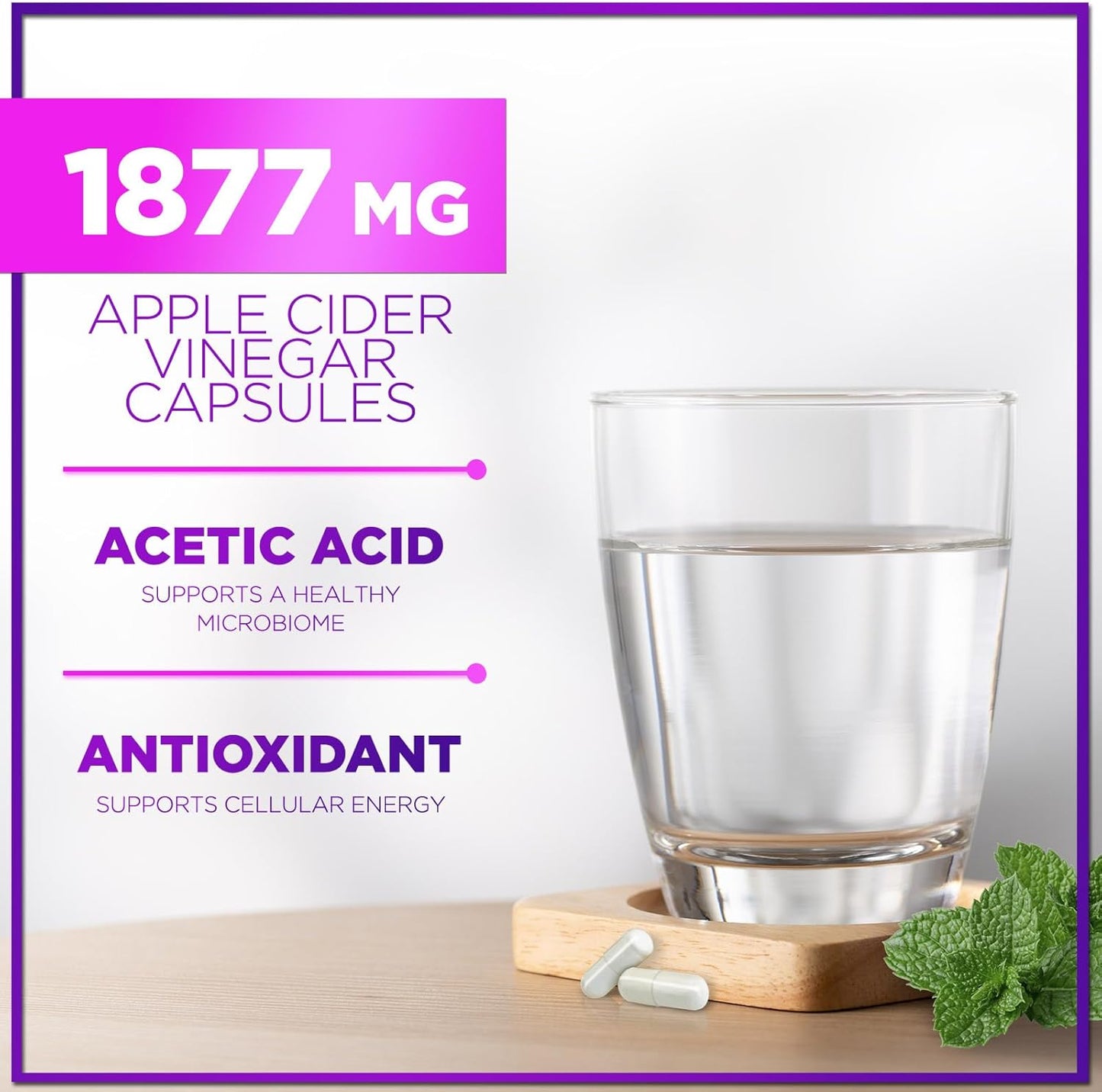 Premium Apple Cider Vinegar Pills with Vitamin D3 & Zinc - 1877mg ACV, Non-GMO, Gluten Free - Digestion, Energy & Immune Support - 120 Capsules - BoostGo Australia