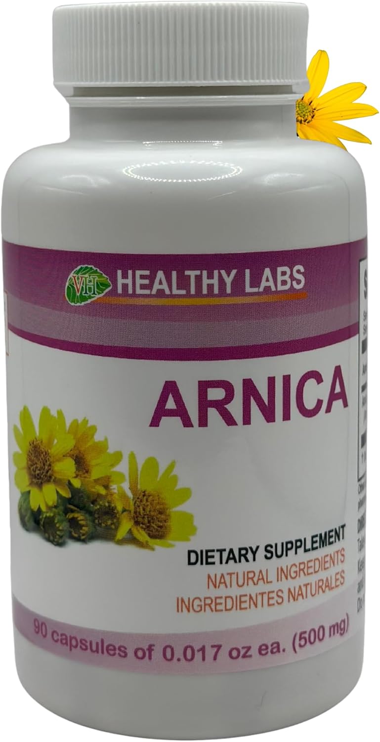Premium Arnica Capsules - 90 Count (500mg) by Vida Herbal
