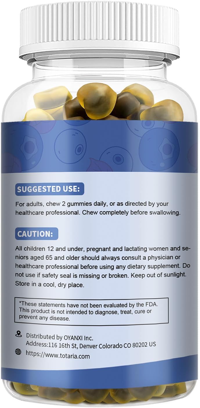 Premium Ashwagandha Gummies 2500mg for Women & Men with Ashwa Root, Magnesium Glycinate, Rhodiola Rosea - 60 Count