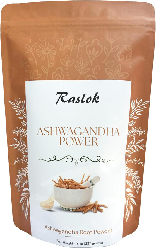 Premium Ashwagandha Root Powder - 8 Oz | Highest Quality Withania Somnifera | Non-GMO, Vegan, Raw from India
