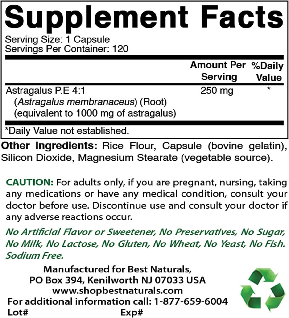 Premium Astragalus Supplement with Vitamin K2 (MK7) and D3 - 1000 mg Strength for Immune Support