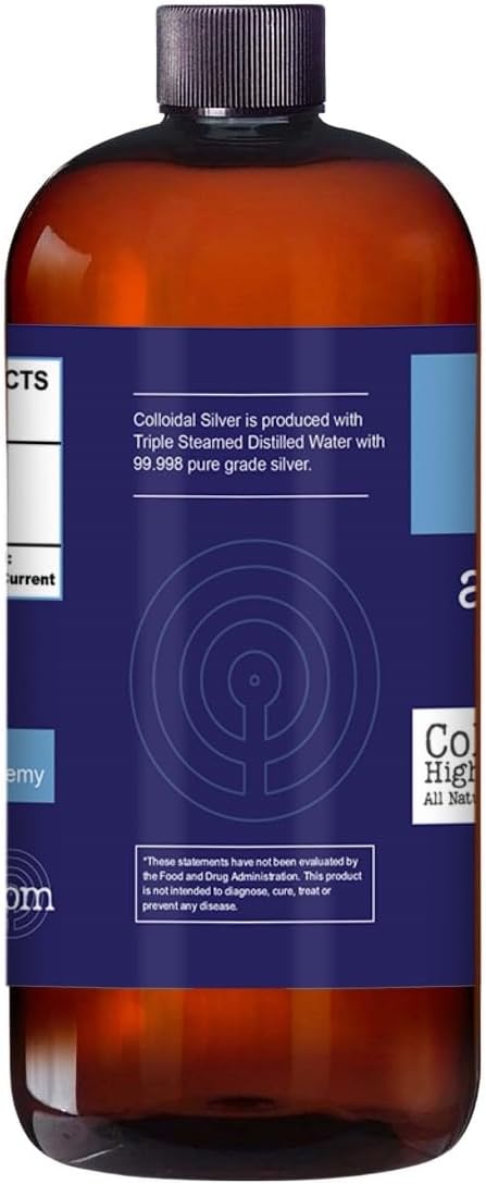 Premium Atlantean Alchemy Colloidal Silver Solution - 36.5oz Bottle