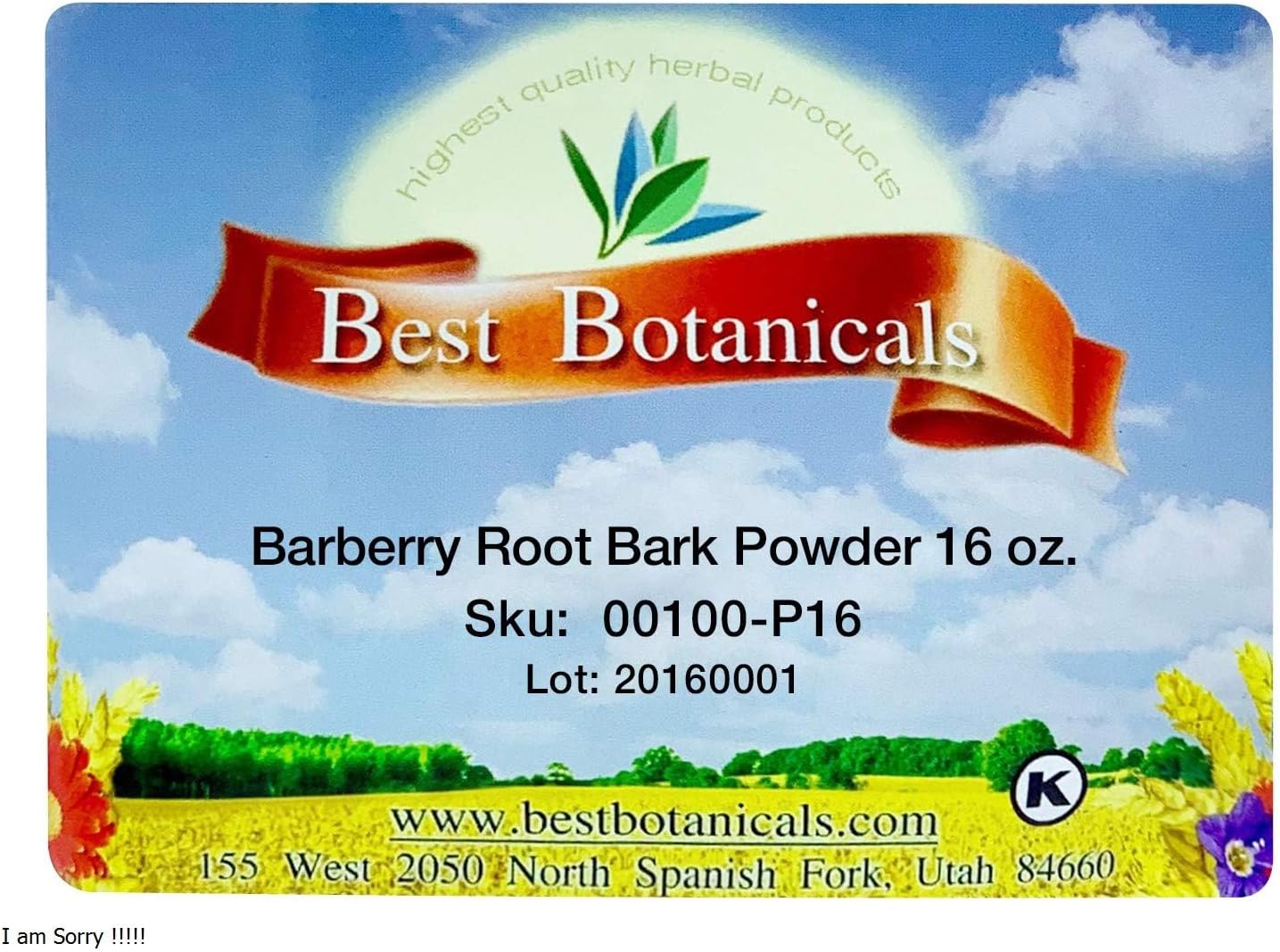 Premium Barberry Root Bark Powder - 16 oz - Highest Quality Botanicals