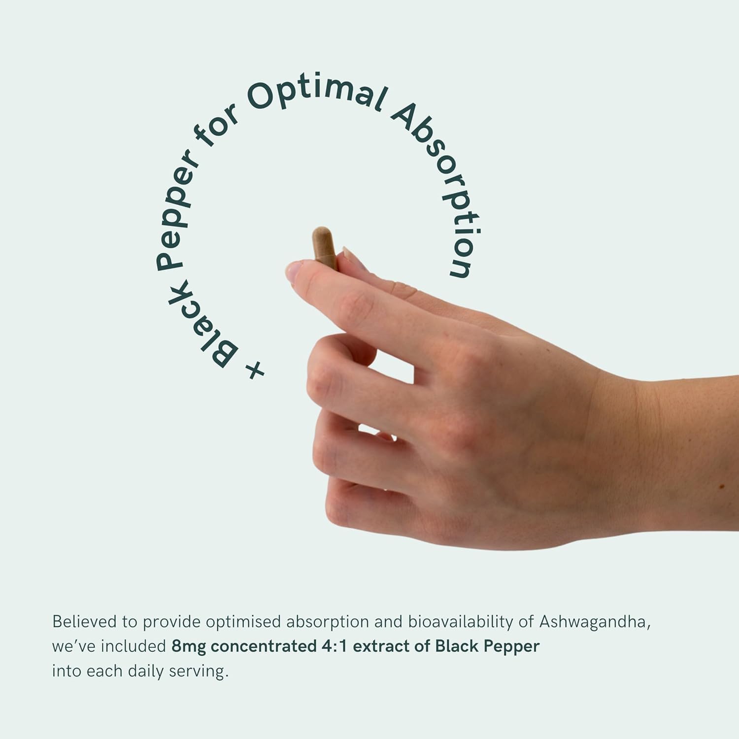 Premium BioActive KSM-66 Ashwagandha Capsules | 1050mg with Black Pepper Extract | Extra Strength Formula | 120 Capsules