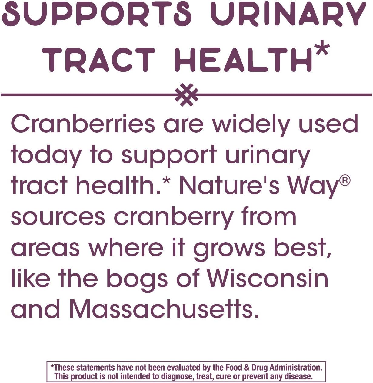 Premium Blend Cranberry Supplement for Urinary Tract Health Support - 60 Tablets with Vitamin C by Nature's Way