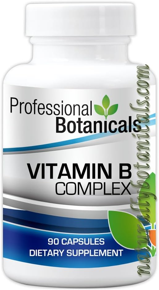 Premium Botanicals Vitamin B Complex Supplement - 90 Vegetarian Capsules for Enhanced Wellness