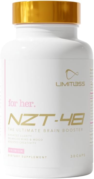 Premium Brain Booster for Her - Female-Focused Memory and Focus Supplement with Caffeine, Acetyl-L-Carnitine, and Vitamins B6 B12