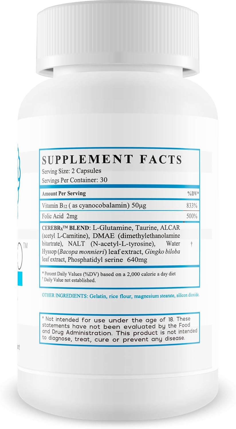 Premium Brain Support Supplement for Memory and Focus - Natural Brain Health for Women & Men - Unbreakable Brain Pro - True You Health Brain Support