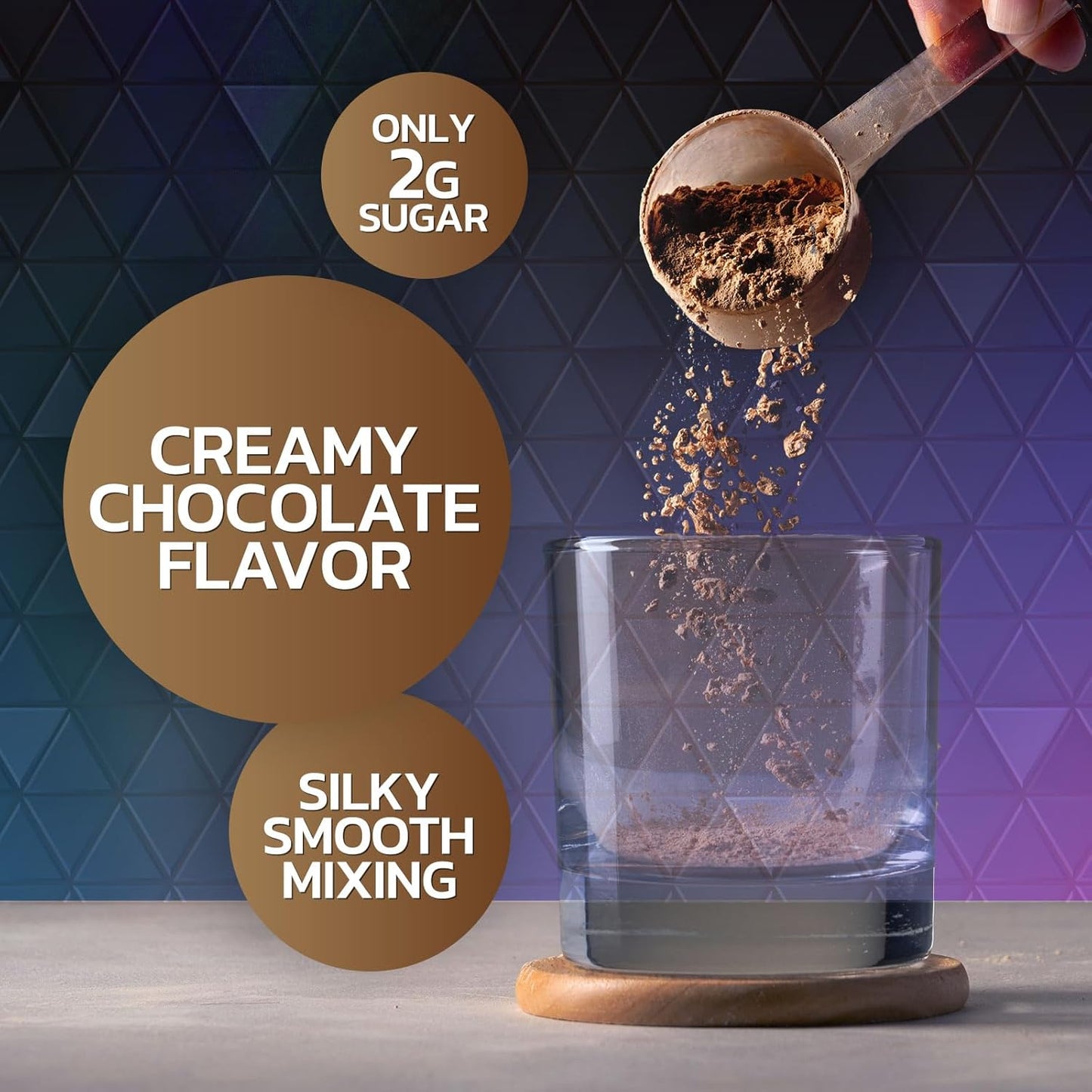 Premium Chocolate Ice Cream Whey Protein Powder - 24g Whey Isolate Protein for Muscle Growth, Fast Absorbing & Gluten Free - 24 Servings for Men and Women by Nature's Nutrition