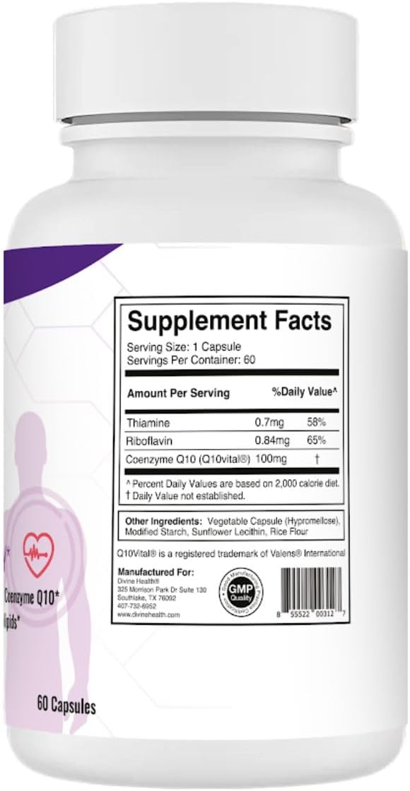 Premium Coenzyme Q10 Supplement for Optimal Health and Vitality - Divine Health Formula