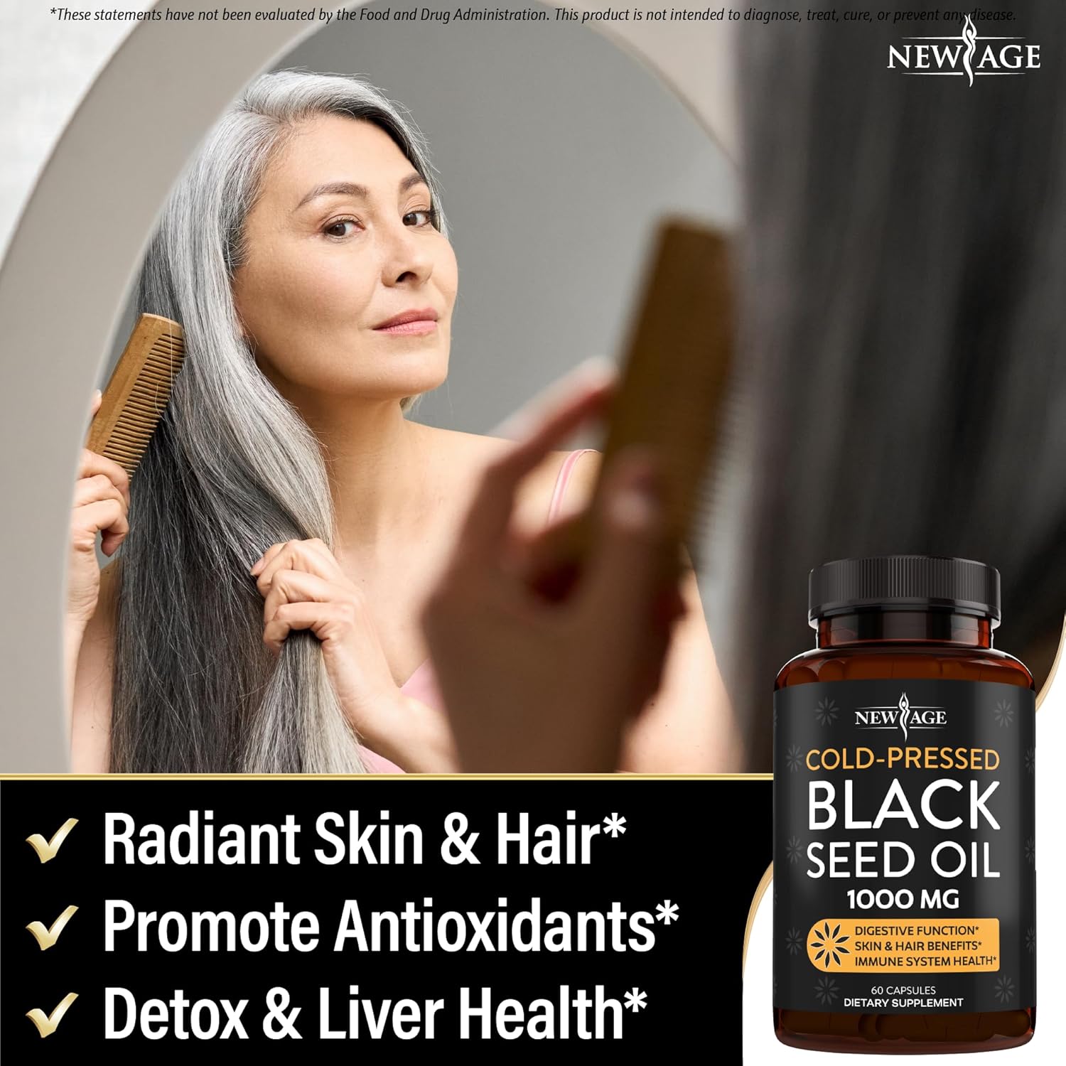 Premium Cold-Pressed Black Seed Oil Capsules - Non-GMO & Vegetarian - 120 Softgels - Pure Nigella Sativa Oil from Black Cumin Seeds