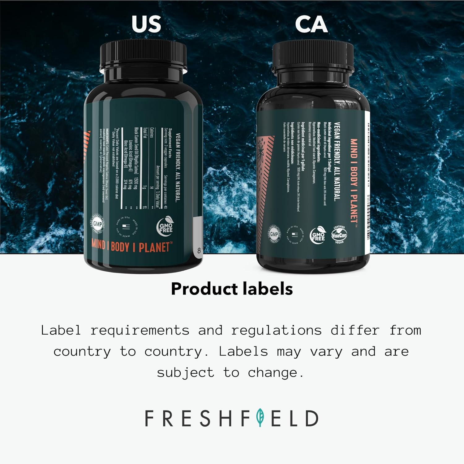 Premium Cold Pressed Black Seed Oil Capsules with Ultra Strength Thymoquinone | 100% Natural and Vegan | Freshfield Naturals (120 ct)