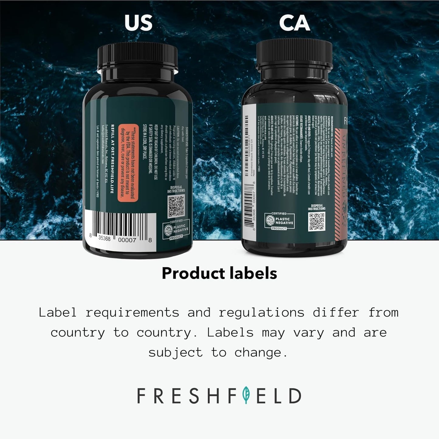Premium Cold Pressed Black Seed Oil Capsules with Ultra Strength Thymoquinone | 100% Natural and Vegan | Freshfield Naturals (120 ct)