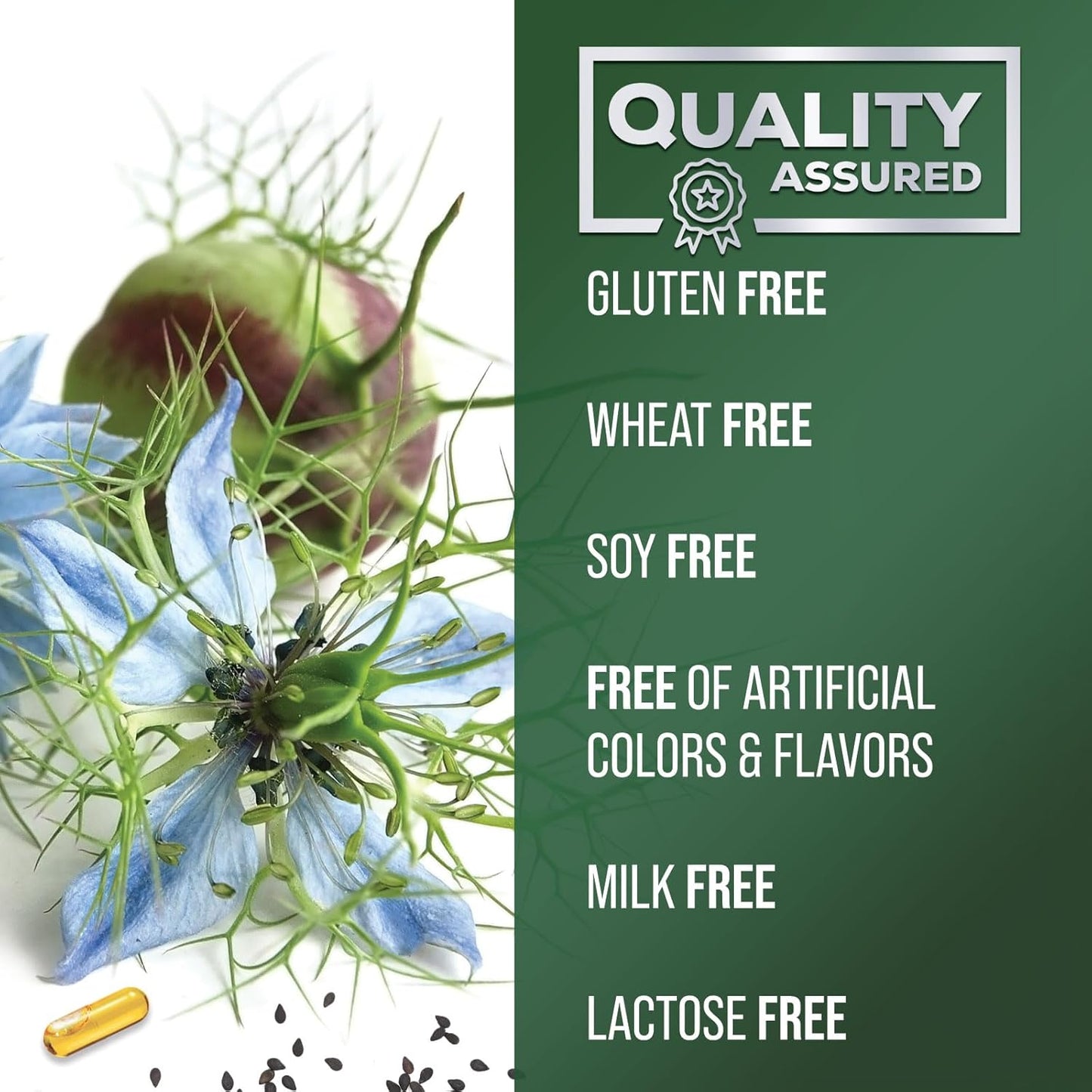 Premium Cold-Pressed Black Seed Oil Softgels 1000mg - Pure Nigella Sativa Supplement for Skin & Immune Support - Extra Strength Non-GMO Antioxidant - 120 Softgels