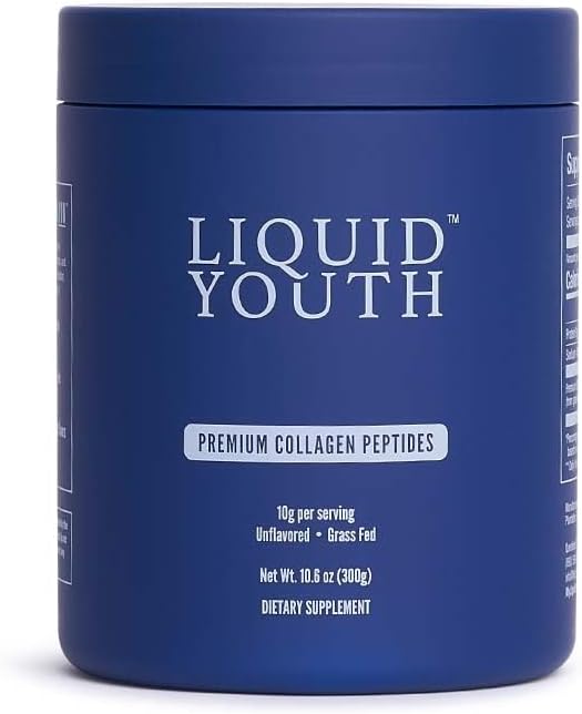 Premium Collagen Peptides Powder & Passion Fruit Liquid Shots - Grass-fed Bovine & Marine Type I & III Collagen for Hair, Skin, Nails, Bones, Joints - Men & Women - 40 Servings