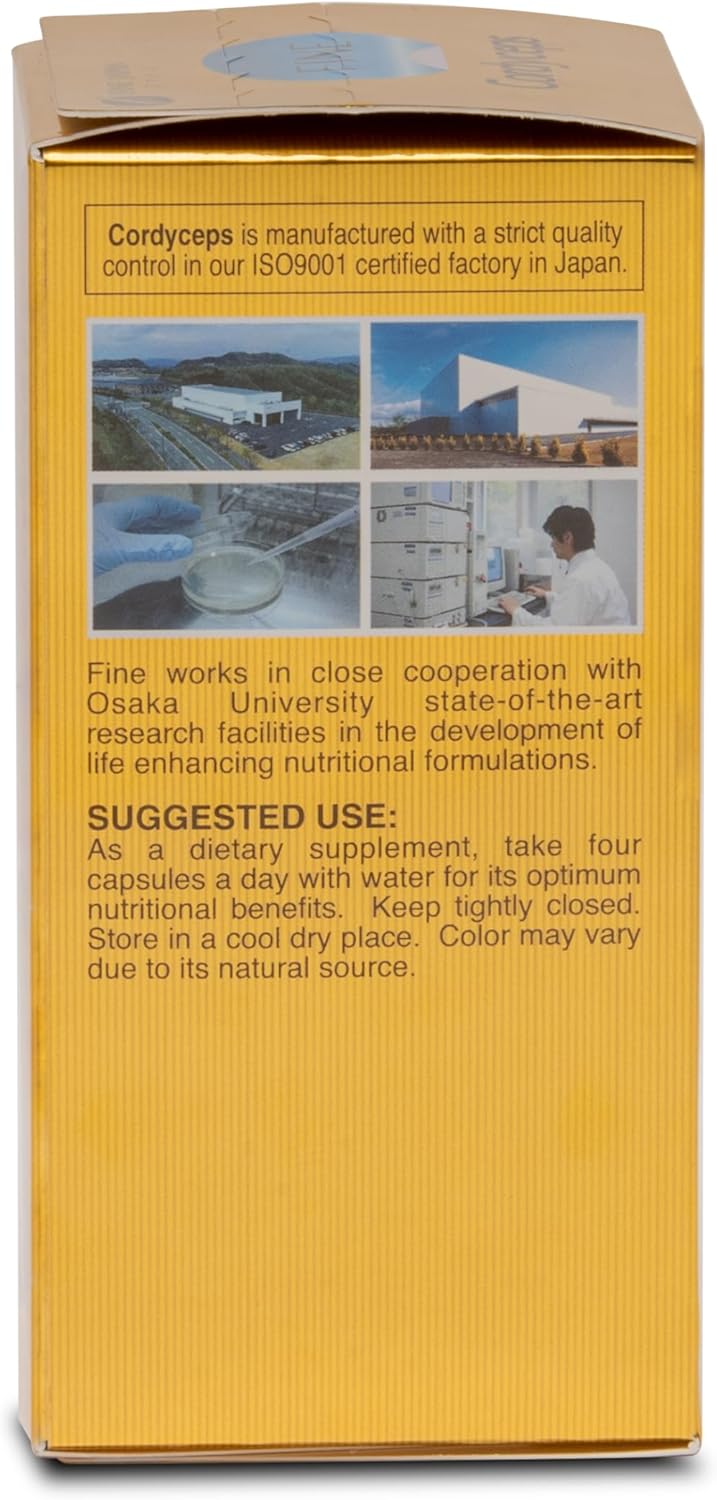 Premium Cordyceps Mushroom Capsules - Powerful Militaris and Sinensis Extract for Optimal Health Support, 100% Authentic Cordyceps in Easy Swallow Form