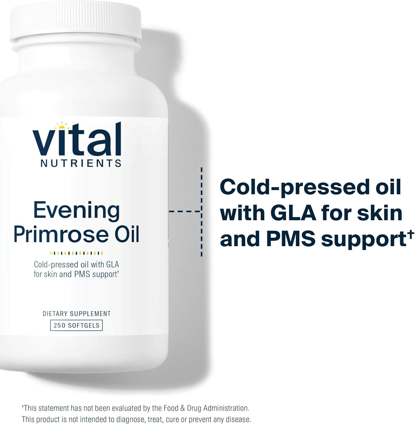 Premium Evening Primrose Oil Supplement for Women | 1000mg Softgels | Rich in GLA Omega-6 Fatty Acid | Skin and PMS Support | Gluten, Dairy, Soy Free | Non-GMO | 250 Count - BoostGo Australia