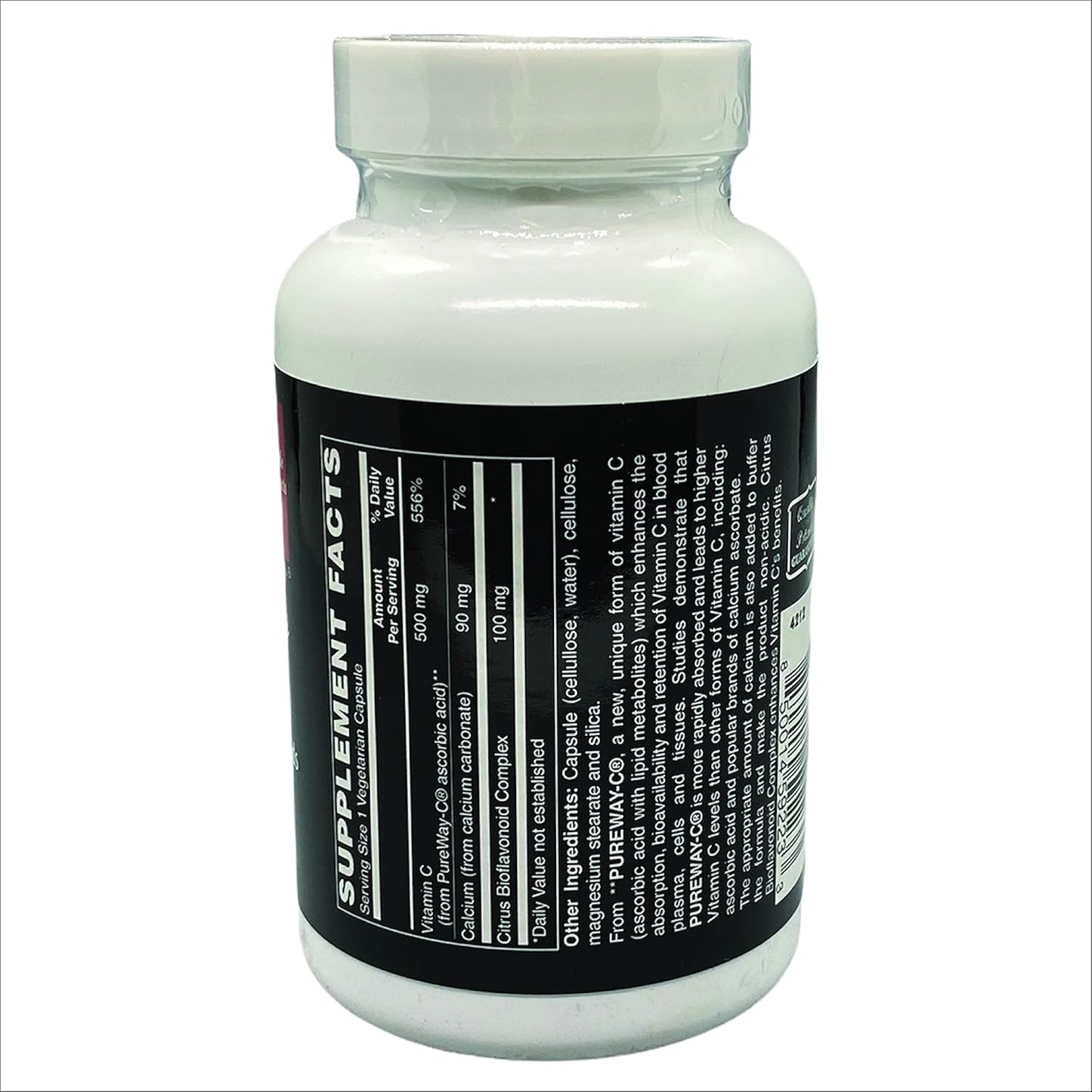 Premium Grade PureWay-C® Vitamin C Capsules - 500mg, Vegetarian Friendly