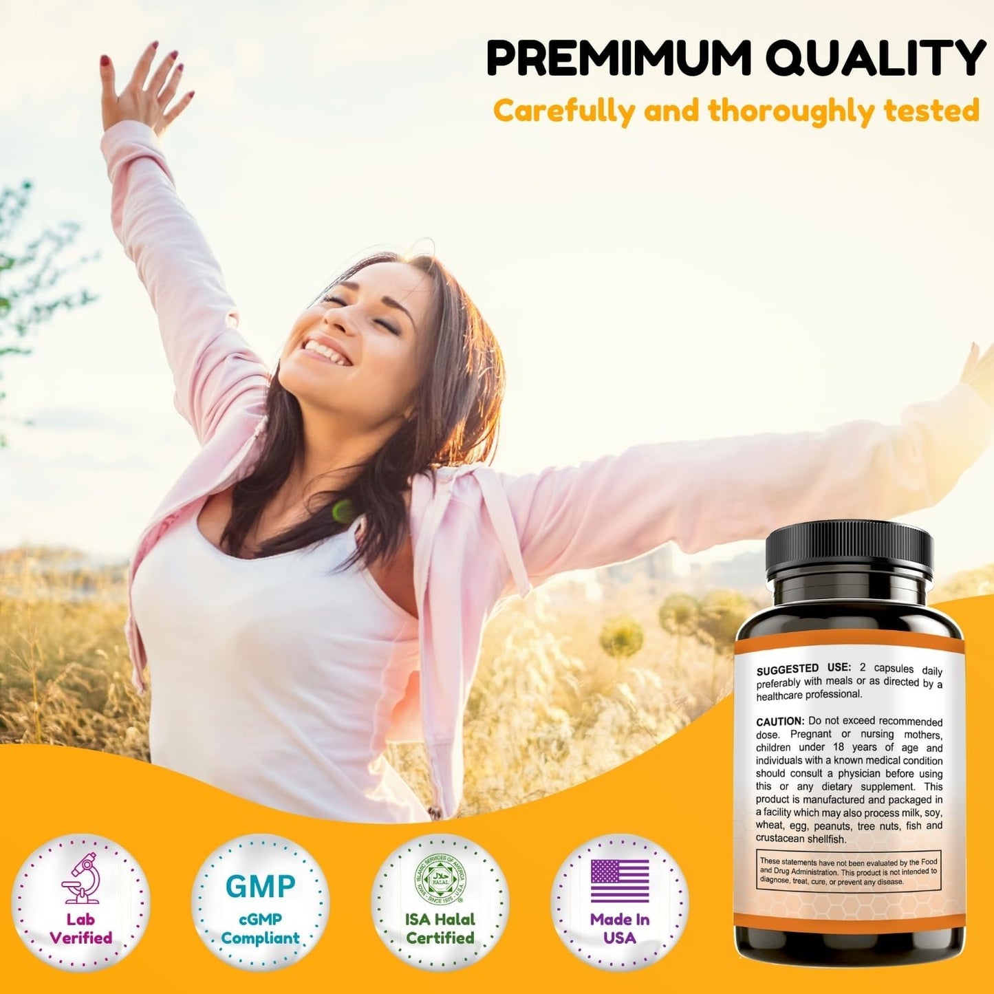 Premium Halal Black Seed Oil Capsules | 1000mg 45 Servings | Nigella Sativa, Kalonji | Supports Hair, Skin, Joints, Immune System, Heart Health, Digestion | Shifaa Nutrition