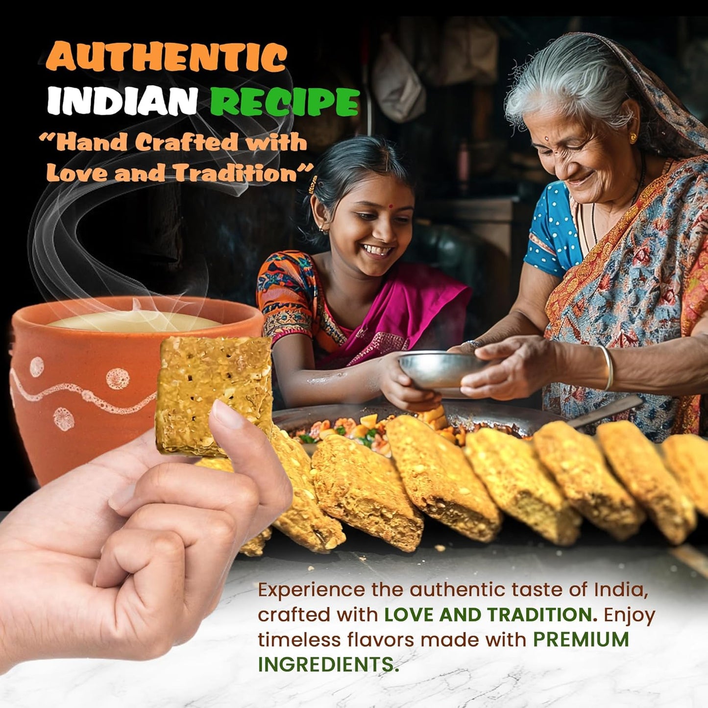 Premium Handmade Indian Fenugrain Munch Crackers - Salty Vegan Snacks, Dairy-Free, Low Calorie (3 Pack, 600g)