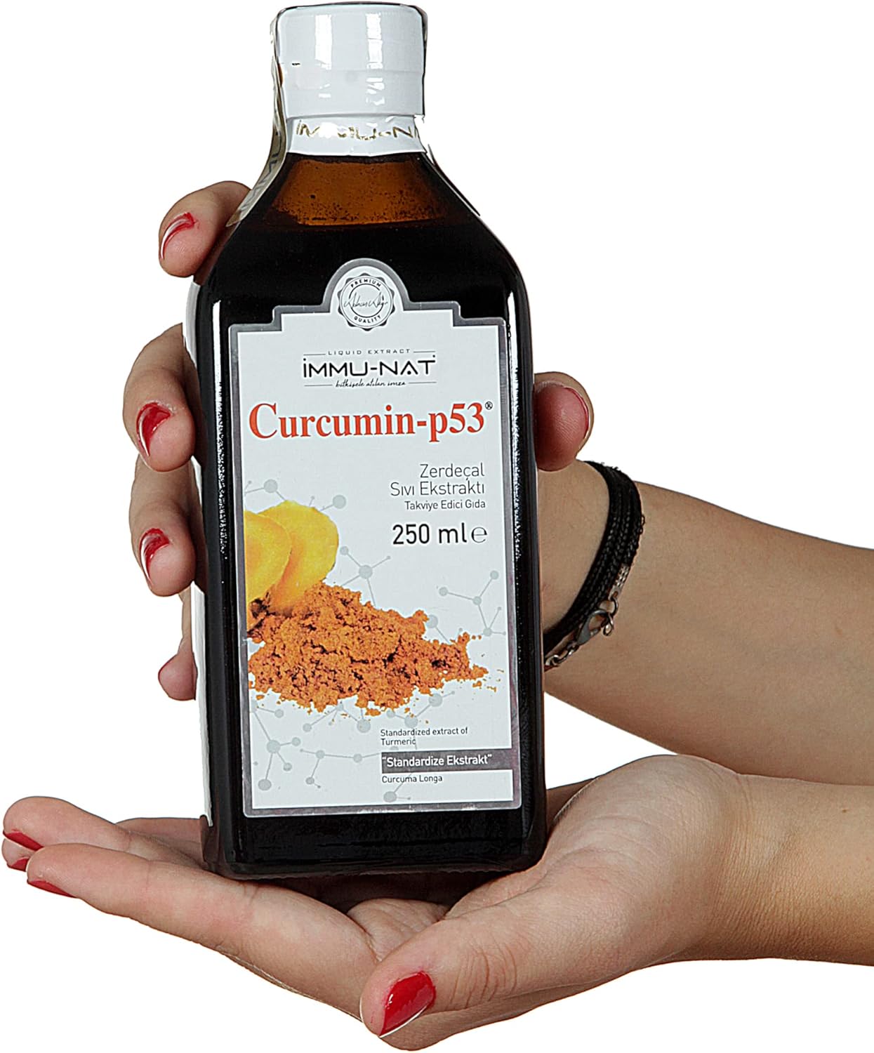 Premium Immune Support: Turmeric Curcumin-P53 Liquid Extract 8.5oz - Enhanced Absorption Herbal Supplement