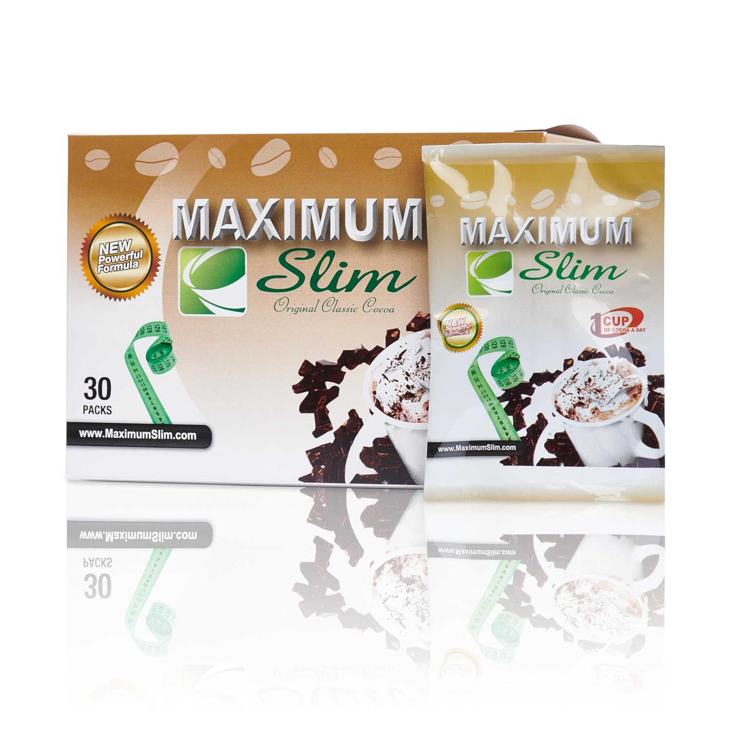 Premium Instant Cocoa with Natural Herbal Extracts for Energy & Vitality - Creamy & Delicious 4-in-1 Formula for Maximum Satisfaction & Taste - USA Made, 30 Ct - No Side Effects