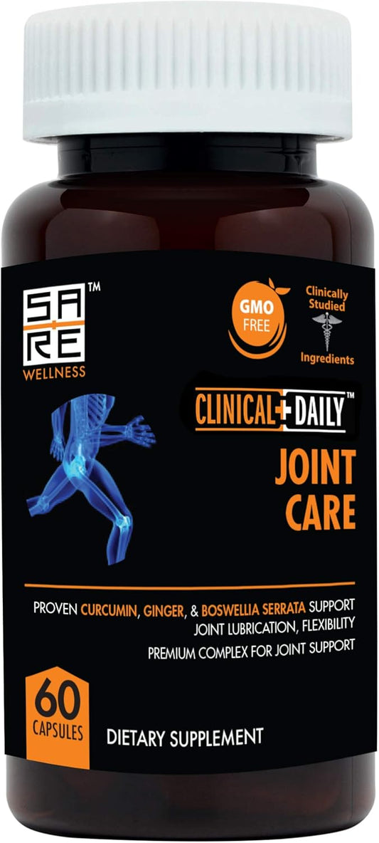 Premium Joint Support Supplement with Ginger, Turmeric, Hyaluronic Acid, and More - 60 Capsules