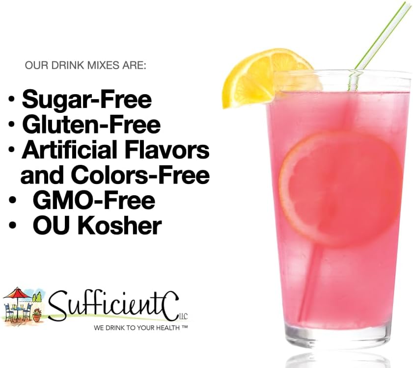 Premium Kiwi-Strawberry Digestive-Ade Drink Mix with Vegan Enzymes & Gut-Healing Vitamin C - Acid Indigestion Relief & Stomach Bloat Solution