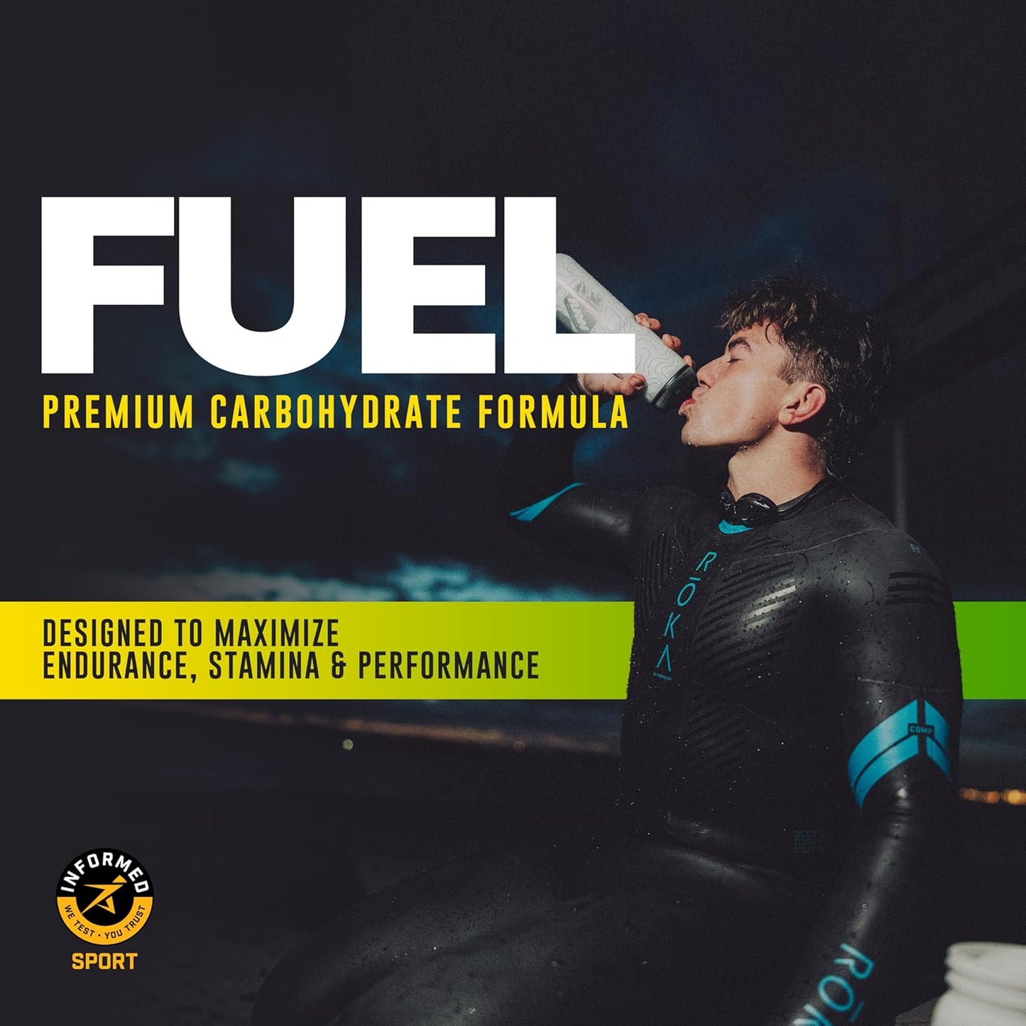 Premium Lemon Lime Endurance Supplement Powder for Peak Performance - 60 Servings, Hydration & Stamina Boost with 24g Carbs & 300mg Sodium - Ideal for Workouts, Training, Competition