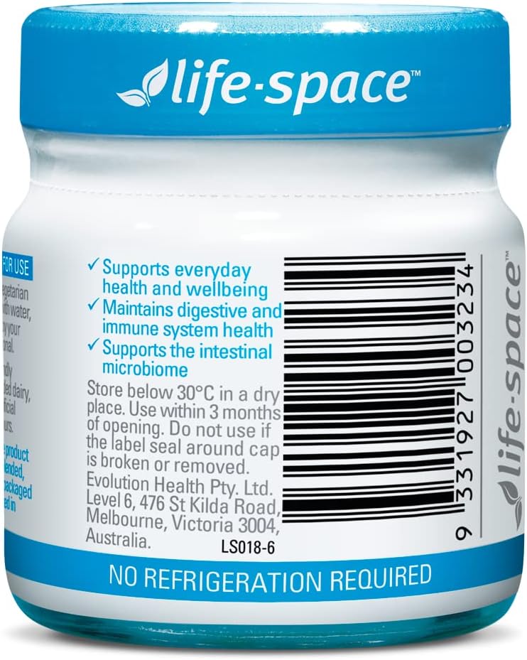 Premium Life-Space Probiotics: 32 Billion CFU, 15 Strains, Daily Digestive & Immune Support - Mini Bottle 30 Veg Capsules