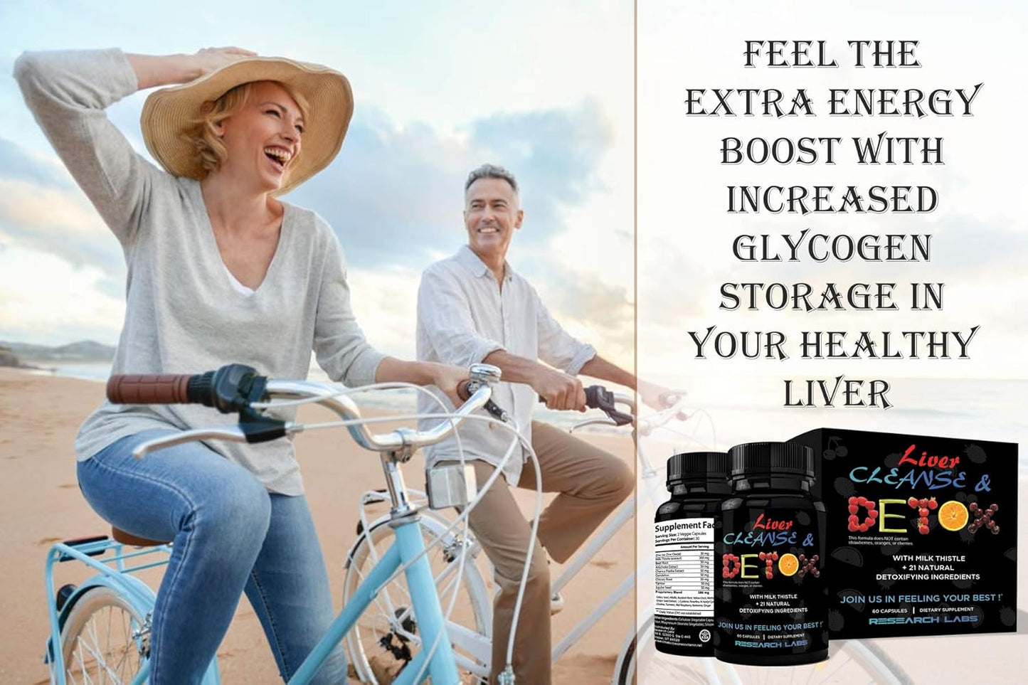 Premium Liver Detox Cleanse & Support with Milk Thistle, Beet, Dandelion - Doctor Recommended Research Labs Formula with 23 Powerful Herbs