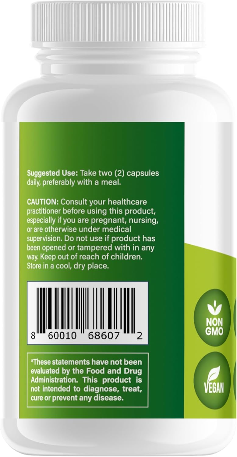 Premium Magnesium Complex Capsules for Active Men & Women | Supports Sleep, Joints, Heart, Energy | Magnesium Glycinate, Malate, Taurate, Orotate | Made in USA | 200mg 60 Count