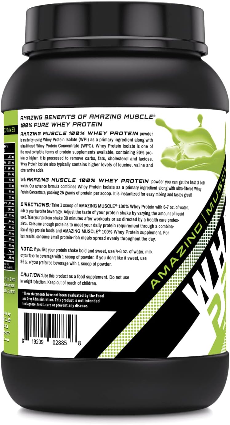 Premium Muscle Building Whey Protein Powder - Japanese Matcha Flavor, 2lb - Advanced Formula with Whey Protein Isolate and Ultra Filtered Whey Protein Concentrate