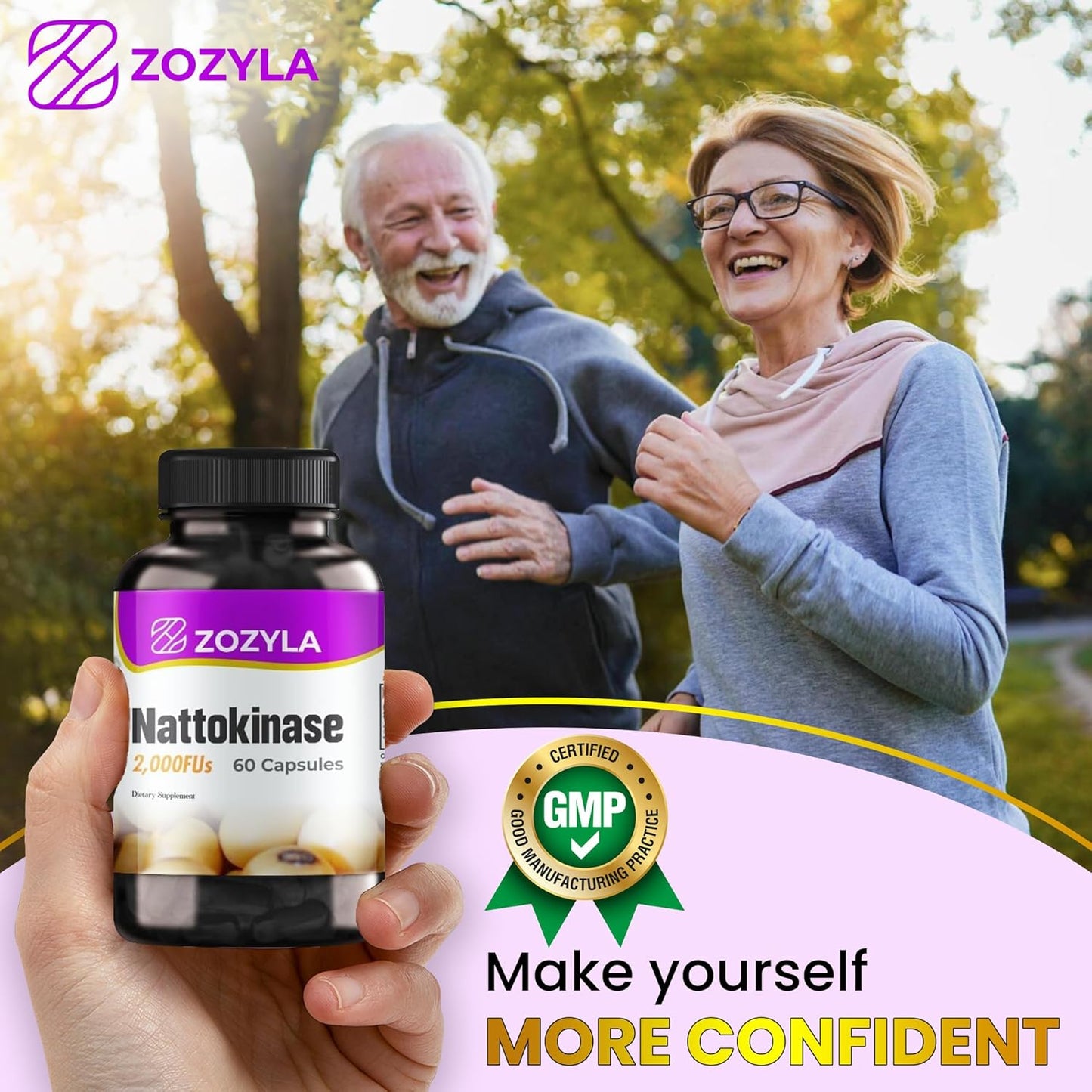 Premium Nattokinase Supplement - 2,000 FU, 60 Capsules - Top Quality Natto Extract - Non-GMO, Gluten Free, Vegan - USA Made