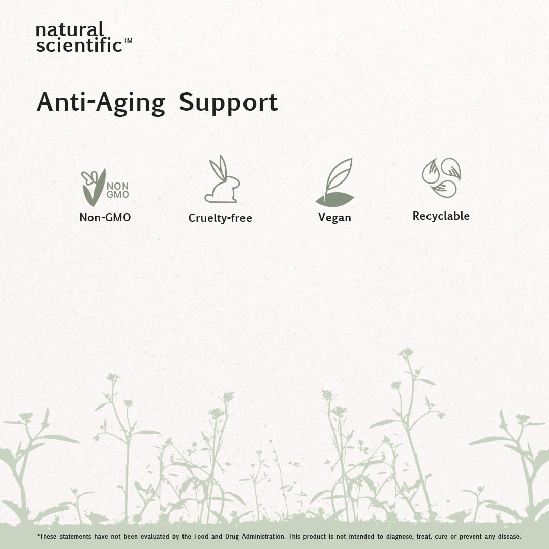 Premium Natural Anti-Aging Supplement with Trans-Resveratrol, CoQ10, EGCG, and Icariin for Men and Women