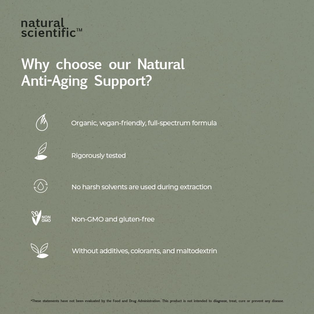 Premium Natural Anti-Aging Supplement with Trans-Resveratrol, CoQ10, EGCG, and Icariin for Men and Women