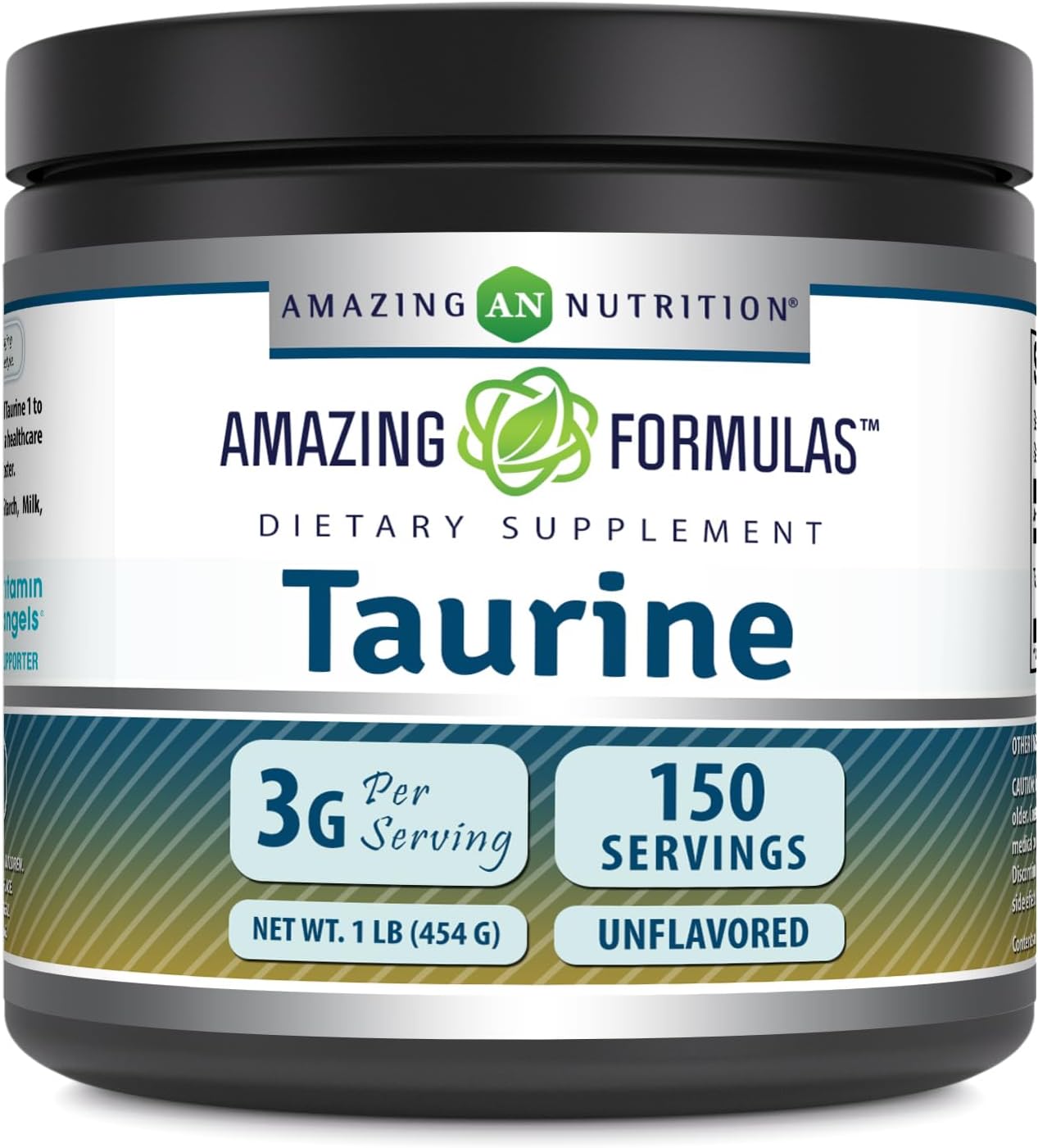 Premium Non-GMO Taurine Powder Supplement | Gluten Free | Made in USA | 1 Lb (454 Grams)