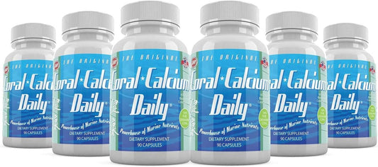 Premium Okinawa Coral Calcium Supplement - 1475mg, 540 Veg Capsules - 6 Month Supply - Marine-Grade with 72 Trace Minerals for Daily Health