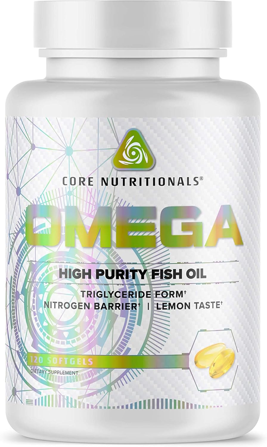 Premium Omega-3 Fish Oil Capsules with High EPA and DHA for Overall Health, 120 Count