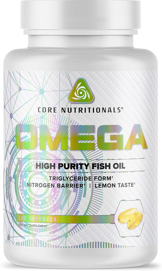 Premium Omega-3 Fish Oil Capsules with High EPA and DHA for Overall Health, 120 Count