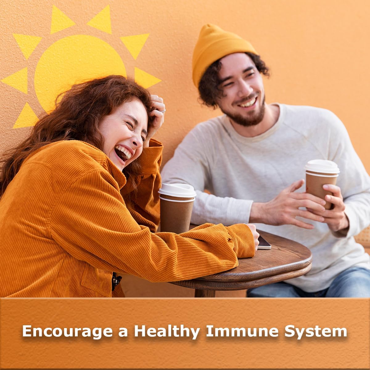 Premium Peach Flavored Turmeric Gummies for Joint & Digestive Health - 60 Count