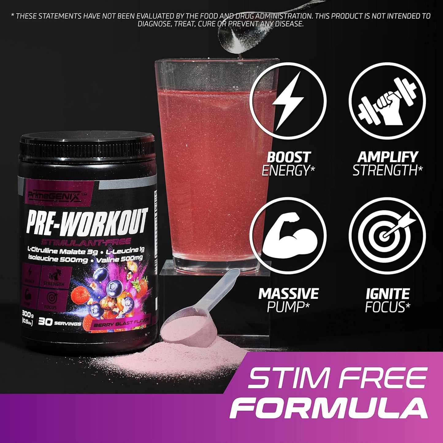 Premium Peak Performance Stack: Testodren & Stimulant Free Pre-Workout Bundle for Enhanced Exercise Energy | USA-Made